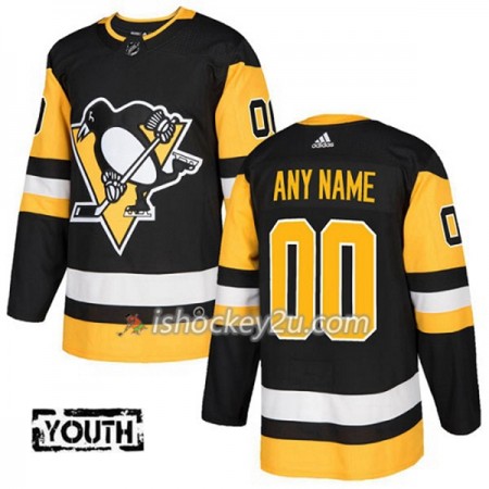 Børn NHL Pittsburgh Penguins Tilpasset Adidas 2017-2018 Sort Authentic